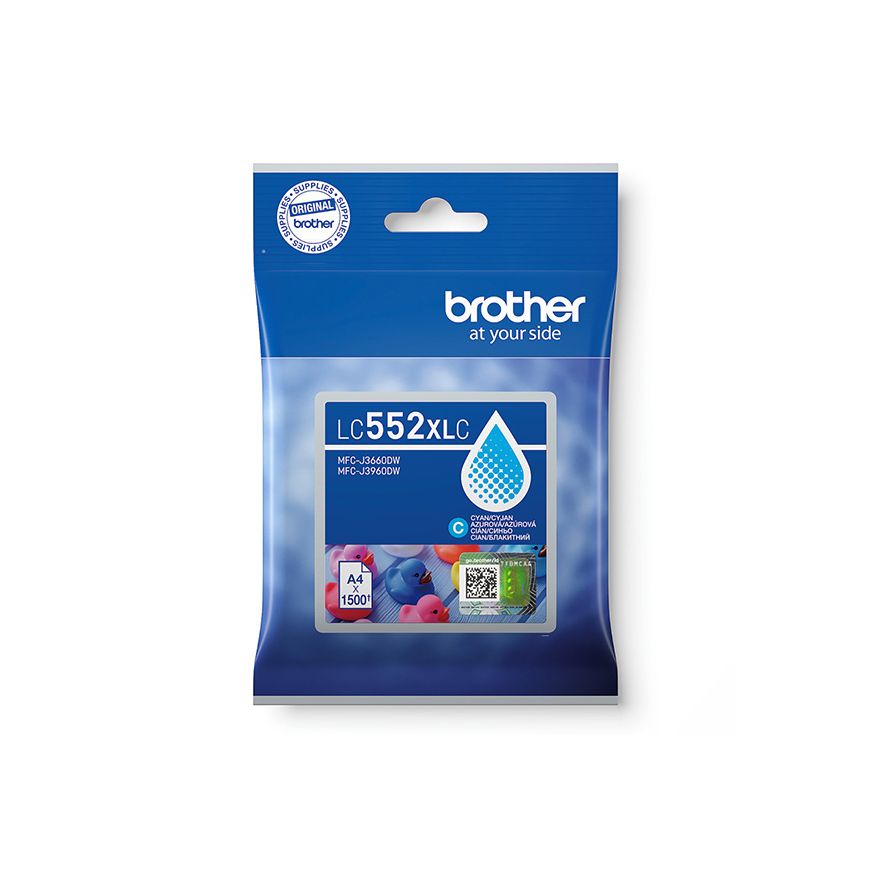 Brother tusz LC-552XLC cyan 1500 str.