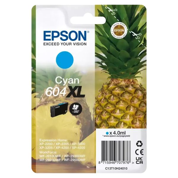 Epson tusz C13T10H24010 (cyan) 604XL