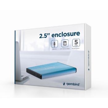 Gembird Obudowa zewnętrzna dysków 2.5 USB 3.0 niebieska