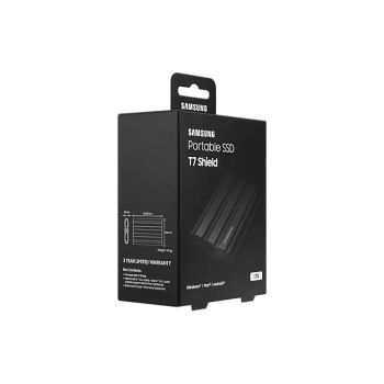 Samsung Dysk SSD T7 Shield 1TB USB 3.2, czarny