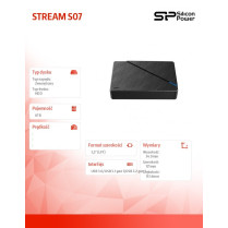 Silicon Power Dysk twardy STREAM S07 6TB USB 3.2 LED