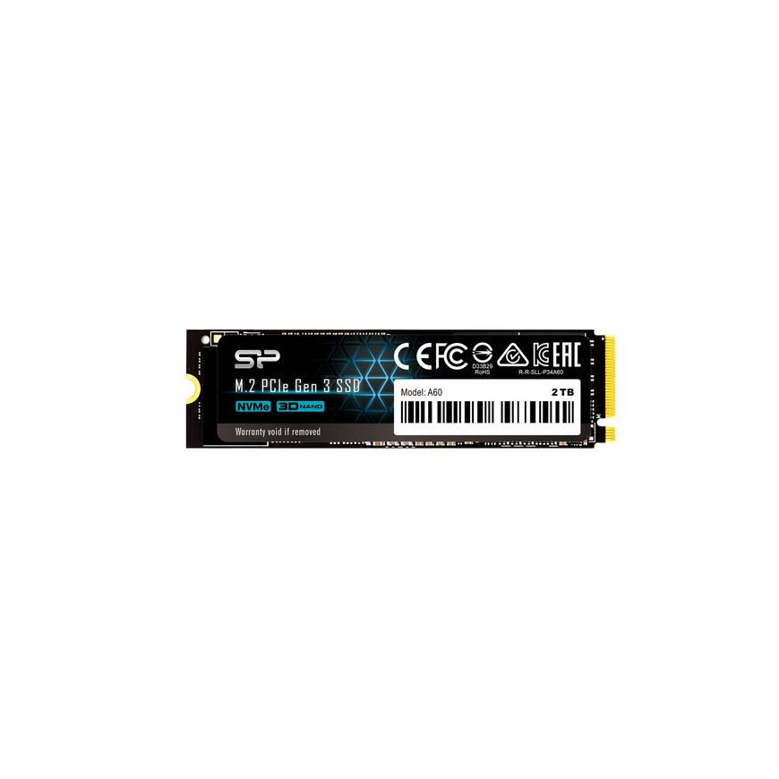 Silicon Power Dysk SSD P34A60 2TB PCIE M.2 NVMe 2200/1600 MB/s