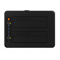 IcyBox Stacja dokująca/klonująca IB-1232CL-U3 2x2,5" lub 3,5" SATA HDD, UASP & SATA III ( 6GBits/s )