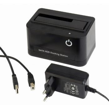 Gembird Stacja dokująca SSD SATA 2.5 cala+3.5 cala USB 2.0