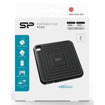 Silicon Power Dysk zewnętrzny SSD PC60 2TB USB 3.2 Gen 2 Typ-C