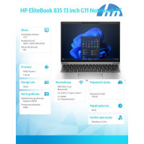 HP Inc. Notebook EliteBook 835 G11 Ryzen 7 8840U 512GB/32GB/W11Pro/13.3 9G0Y0ET